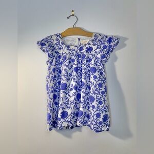 Masala Kids Blue Floral Kids Top